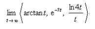Find the following limit.  