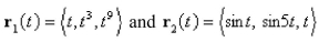 The curves   intersects at the origin.Find their angle of intersection correct to the nearest degree.