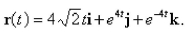 A particle moves with position function   Find the acceleration of the particle.