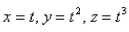 Find equations of the normal plane to   at the point (2, 4, 8).