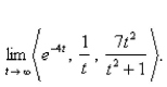 Sketch the curve of the vector function   and indicate the orientation of the curve.  