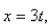 Select the correct Answer: for each question. -Find parametric equations for the tangent line to the curve with parametric equations     at the point with   A)    B)    C)    D)   