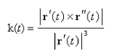 Select the correct Answer: for each question. -The curvature of the curve given by the vector function   is   Use the formula to find the curvature of   at the point   A)    B)    C)    D)    E)   