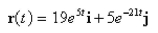 Select the correct Answer: for each question. -Find the velocity of a particle with the given position function.   A)    B)    C)    D)    E)   