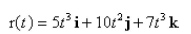 Select the correct Answer for each question. -What force is required so that a particle of mass   has the following position function?.   A)    B)    C)    D)    E)   