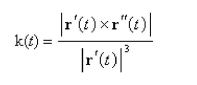 The curvature of the curve given by the vector function is   Use the formula to find the curvature of   at the point   Select the correct Answer A)    B)    C)    D)    E)   