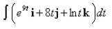 Evaluate the integral.  