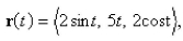 For the curve given by   find the unit normal vector.