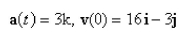 Find the velocity of a particle that has the given acceleration and the given initial velocity.Select the correct Answer   A)    B)    C)    D)    E)   