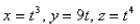 At what point on the curve   is the normal plane parallel to the plane  