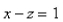Find an equation of the plane that passes through the line of intersection of the planes   and   is perpendicular to the plane  
