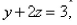 Find an equation of the plane that passes through the line of intersection of the planes   and   is perpendicular to the plane  