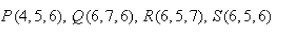 Find the volume of the parallelepiped with adjacent edges PQ, PR, and PS.  