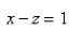Find an equation of the plane that passes through the line of intersection of the planes   and   is perpendicular to the plane  