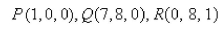 Select the correct Answer: for each question. -Find a nonzero vector orthogonal to the plane through the points P, Q, and R.   A)    B)    C)    D)    E) None of these