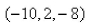 Select the correct Answer for each question. -Find the distance from   to the xy-planes. A) 8 B) 16 C) 10 D) 2 E) 4