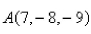 Select the correct Answer for each question. -Find an equation of the set of all points equidistant from the points   and   A)    B)    C)    D)    E)   