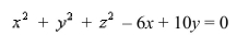 Find the center and the radius of the sphere that has the given equation.  