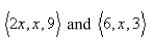 Find the values of x such that the vectors   are orthogonal.Select the correct Answer A)    B)    C)    D)    E)   