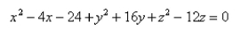 Find the center and radius of the sphere.Select the correct Answer   A)    B)    C)    D)    E) none of these