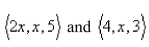 Find the values of x such that the vectors   are orthogonal.Select the correct Answer A)    B)    C)    D)    E)   