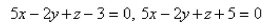 Find the distance between the planes.  