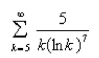 Test the series for convergence or divergence.  