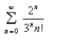 Find the sum of the series.  