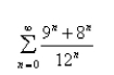 Determine whether the given series converges or diverges.If it converges, find its sum.  