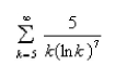 Test the series for convergence or divergence.  