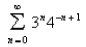 Select the correct Answer for each question. -Determine whether the geometric series converges or diverges.If it converges, find its sum.   A) 12 B) Diverges C) 3 D) 16