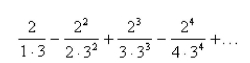 Select the correct Answer for each question. -Find the sum of the series.   A)    B)    C)    D)    E)   