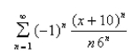 Find the radius of convergence of the series.Select the correct Answer   A)    B)    C)    D)    E)   