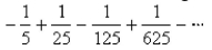 Determine whether the geometric series converges or diverges.If it converges, find its sum.  