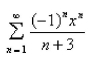 Find the interval of convergence of the series.Select the correct Answer   A)    B)    C)    D) diverges everywhere E)   