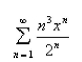Find the radius of convergence of the series.  