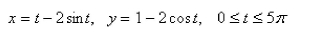 Set up an integral that represents the length of the curve.Then use your calculator to find the length correct to four decimal places.  