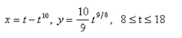 Set up, but do not evaluate, an integral that represents the length of the parametric curve.  