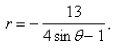 Consider the polar equation (a) Find the eccentricity and an equation of the directrix of the conic.(b) Identify the conic.(c) Sketch the curve.