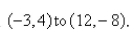 Select the correct Answer: for each question. -Find parametric equations to represent the line segment from   A)    B)    C)    D)    E)   