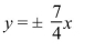 Select the correct Answer: for each question. -Find an equation of the hyperbola centered at the origin that satisfies the given condition.   ptotes:   A)    B)    C)    D)   