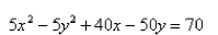 Select the correct Answer: for each question. -Find the vertices, foci and asymptotes of the hyperbola.   A) The foci are   B) The vertices are   C) The foci are   D) The vertices are   E) The asymptote is   F) The asymptotes are  