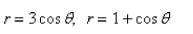 Select the correct Answer: for each question -Find the area of the region that lies inside the first curve and outside the second curve.   A)    B)    C)    D)    E)   