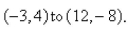 Find parametric equations to represent the line segment from   Select the correct Answer A)    B)    C)    D)    E)   