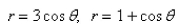 Find the area of the region that lies inside the first curve and outside the second curve.  
