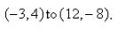 Find parametric equations to represent the line segment from   Select the correct Answer A)    B)    C)    D)    E)   