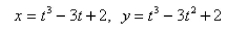 Find the point(s)  on the curve where the tangent is horizontal.Select the correct Answer   A)    B)    C)    D)    E) None of these