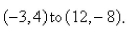 Find parametric equations to represent the line segment from  
