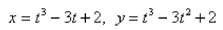 Find the point(s) on the curve where the tangent is horizontal.  