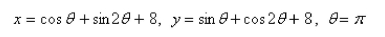 Find an equation of the tangent to the curve at the point corresponding to the given value of the parameter.  